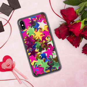 'Star Confetti Print' iPhone Case