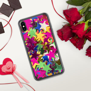 'Star Confetti Print' iPhone Case