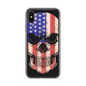 'American Flag Skull' iPhone Case