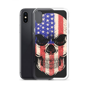 'American Flag Skull' iPhone Case