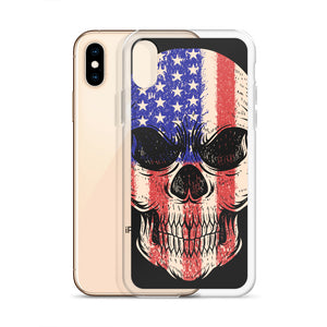 'American Flag Skull' iPhone Case