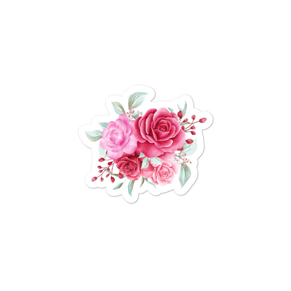 'Rose Bouquet' Bubble-free stickers