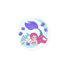 Load image into Gallery viewer, &#39;Dolphin Mermaid Magic&#39; Bubble-free stickers
