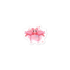 'Flamingo Mingle' Bubble-free stickers