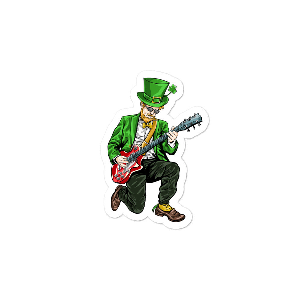 'Rock On Leprechaun' Bubble-free stickers