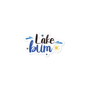 'Lake Bum' Bubble-free stickers