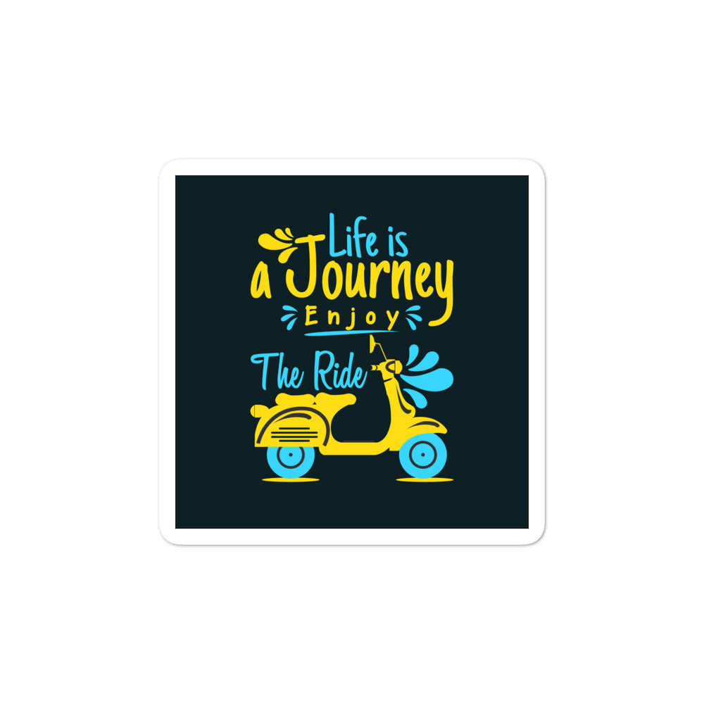 tegnebog snesevis have Life Is A Journey, Enjoy The Ride Scooter' Bubble-free stickers – Lulu's  Luxuries