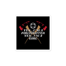 Load image into Gallery viewer, ‘Female Firefighter’ Bubble-free stickers
