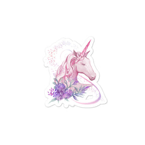 'Pink Unicorn' Bubble-free stickers