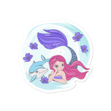 Load image into Gallery viewer, &#39;Dolphin Mermaid Magic&#39; Bubble-free stickers
