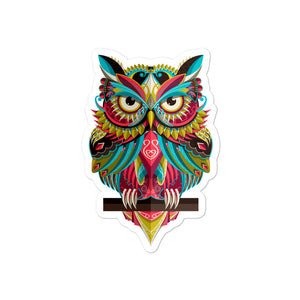 'Colorful Owl' Bubble-free stickers