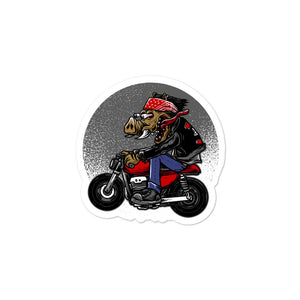 'Motorcycle Hog' Bubble-free stickers