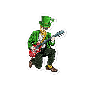 'Rock On Leprechaun' Bubble-free stickers