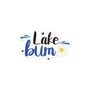 'Lake Bum' Bubble-free stickers