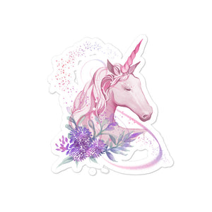 'Pink Unicorn' Bubble-free stickers
