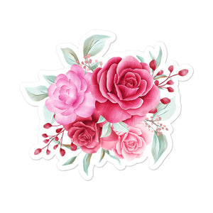 'Rose Bouquet' Bubble-free stickers