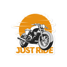 Load image into Gallery viewer, &#39;Just Ride Motorcycle&#39; Bubble-free stickers
