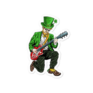 'Rock On Leprechaun' Bubble-free stickers