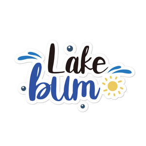 'Lake Bum' Bubble-free stickers