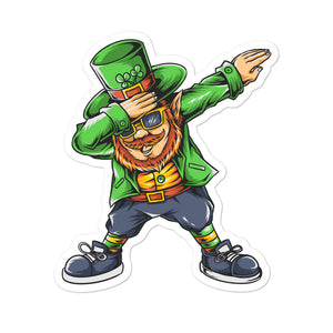 'Dabbing Leprechaun - St. Patrick's Day' Bubble-free stickers