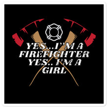 Load image into Gallery viewer, ‘Female Firefighter’ Bubble-free stickers
