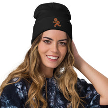 Load image into Gallery viewer, Gingerbread Embroidered Beanie
