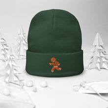 Load image into Gallery viewer, Gingerbread Embroidered Beanie
