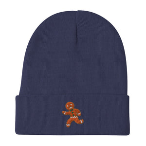 Gingerbread Embroidered Beanie