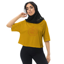 Load image into Gallery viewer, &#39;Happy Pumpkin Spice Season&#39; Pumpkin Loose Drop Shoulder Crop Top
