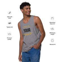 Load image into Gallery viewer, &#39;Train Your Mind&#39; Men’s Premium Tank Top
