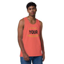 Load image into Gallery viewer, &#39;Train Your Mind&#39; Men’s Premium Tank Top
