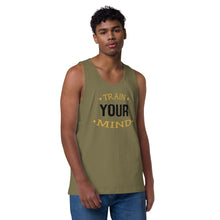 Load image into Gallery viewer, &#39;Train Your Mind&#39; Men’s Premium Tank Top
