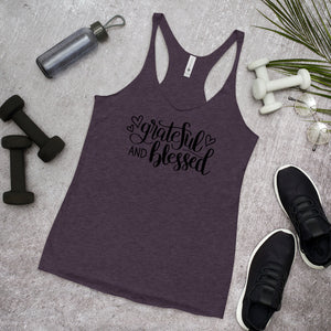 'Grateful & Blessed' Women's Racerback Tank