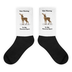 'Deer Hunting Is My Favorite Sport' Unisex Socks