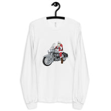 Load image into Gallery viewer, &#39;Motorcycle Santa&#39; Unisex Long sleeve t-shirt Made in USA
