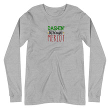 Load image into Gallery viewer, &#39;Dashing Through Merlot&#39; Unisex Long Sleeve Tee
