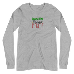 'Dashing Through Merlot' Unisex Long Sleeve Tee