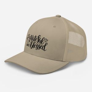 'Grateful & Blessed' Trucker Cap