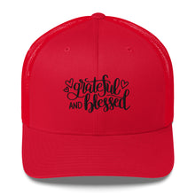 Load image into Gallery viewer, &#39;Grateful &amp; Blessed&#39; Trucker Cap
