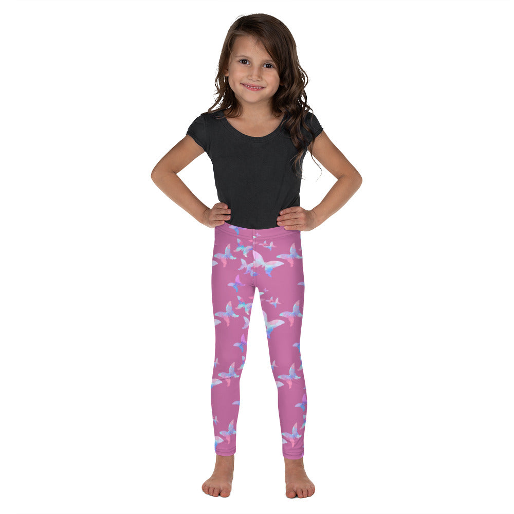 'Pink Butterfly' Kid's Leggings