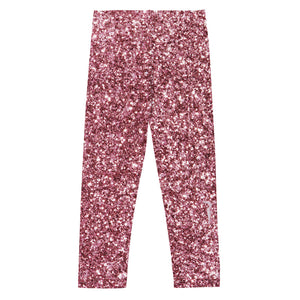 'Pink Glitter Print' Kid's Leggings