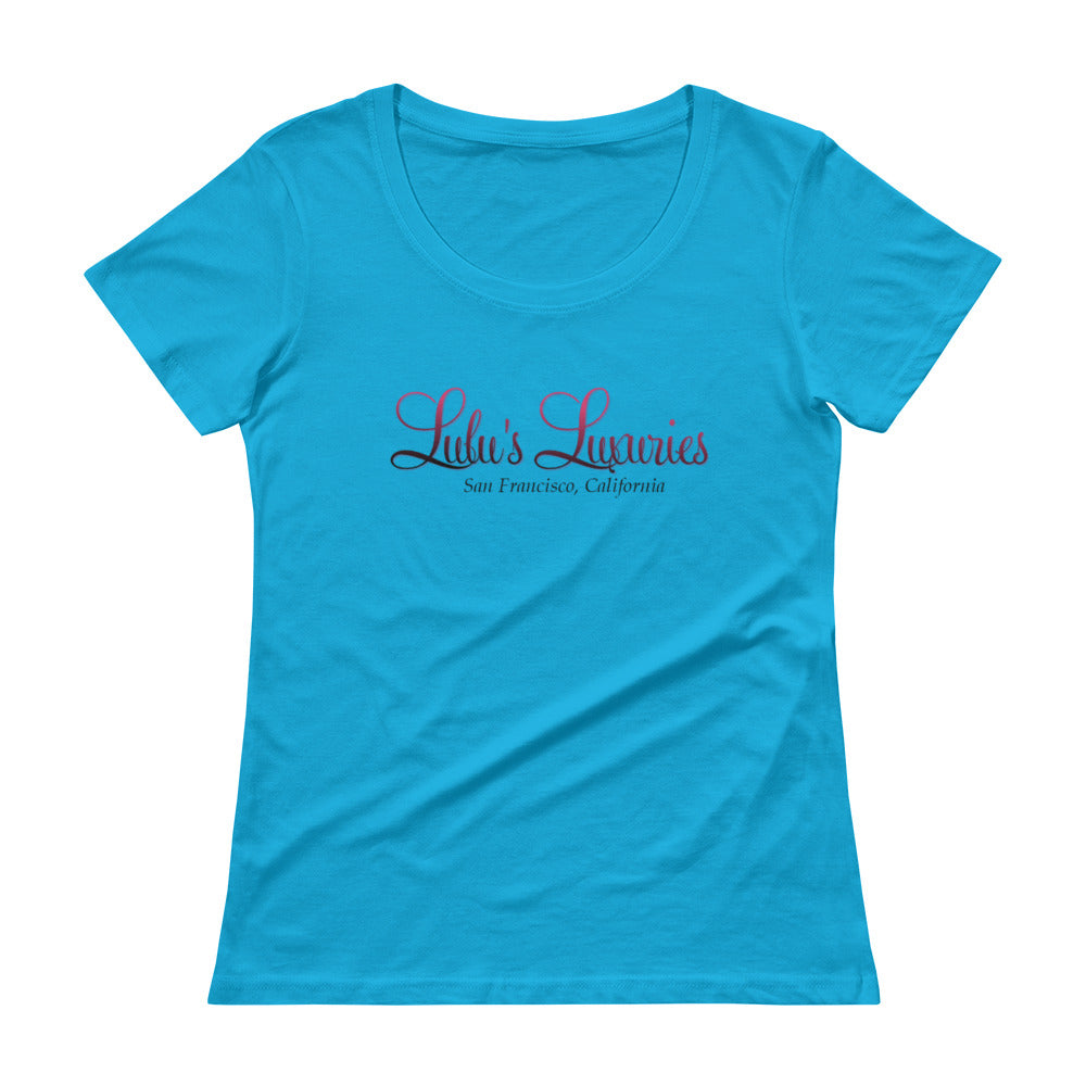 'Lulu's Luxuries' Ladies' Scoopneck T-Shirt