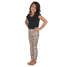 Load image into Gallery viewer, &#39;Gold Glitter Print&#39; Kid&#39;s Leggings
