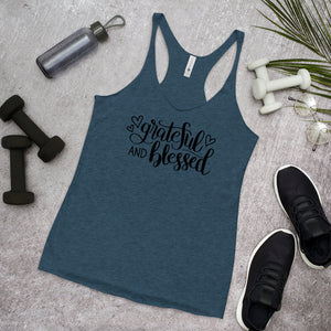 'Grateful & Blessed' Women's Racerback Tank