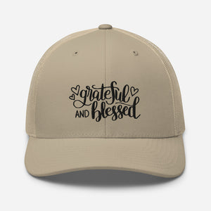 'Grateful & Blessed' Trucker Cap