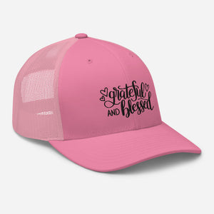 'Grateful & Blessed' Trucker Cap