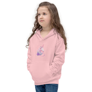 'Pink Unicorn' Kids Hoodie