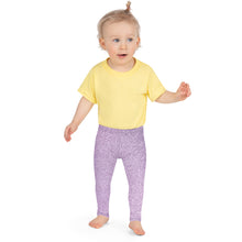 Load image into Gallery viewer, &#39;Purple Glitter Shimmer Print&#39; Kid&#39;s Leggings
