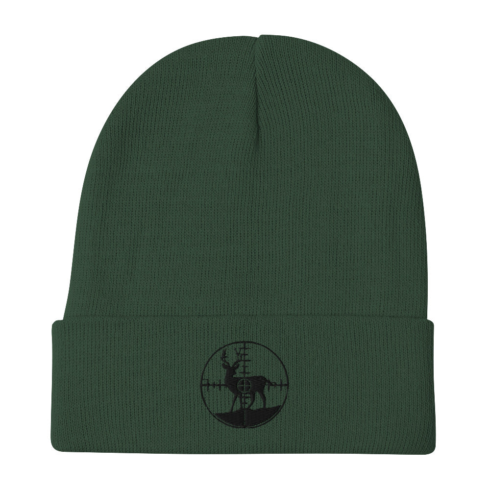 'On Target Deer' Embroidered Beanie