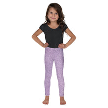 Load image into Gallery viewer, &#39;Purple Glitter Shimmer Print&#39; Kid&#39;s Leggings
